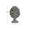 Hello Honey® 10.25" Round Verdigris Finish Pinecone Finial with Base